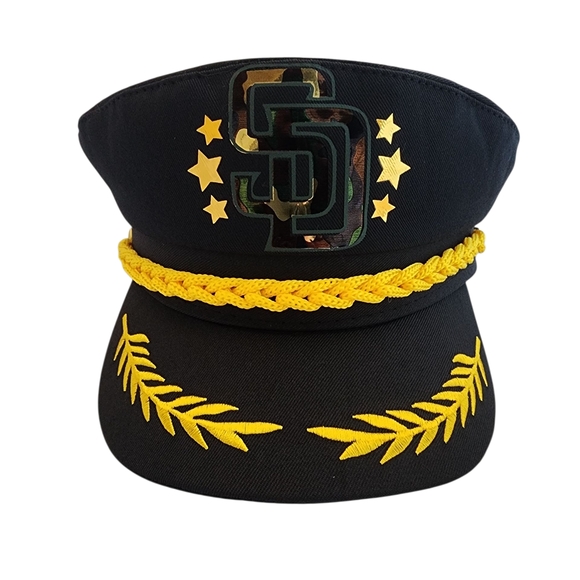 fabhats Other - PADRES SAN DIEGO/ CAPTAIN HAT BLACK COTTON/ MILITARY EDITION